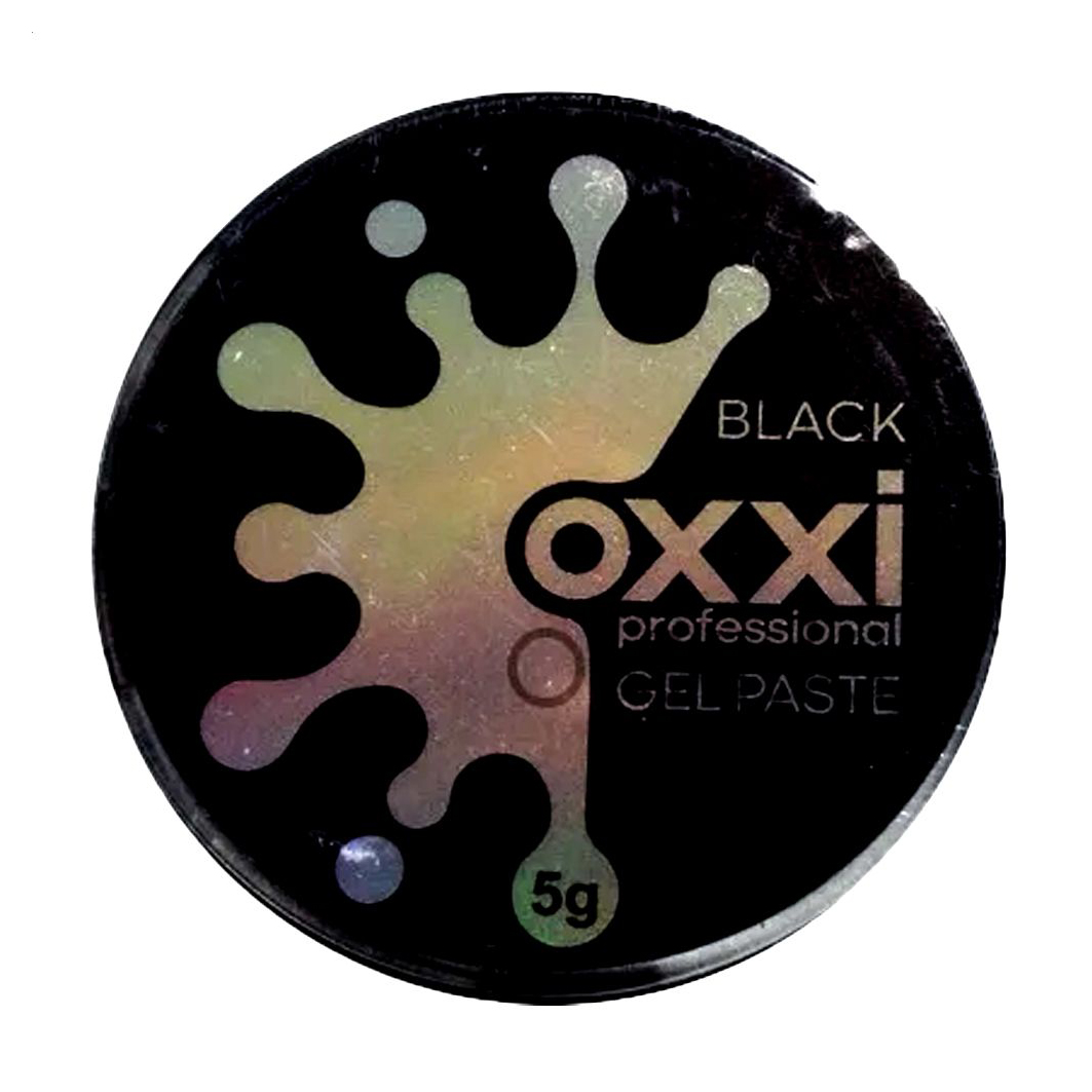 Гель-паста для манікюру Oxxi Professional Gel Paste Black, 5 г